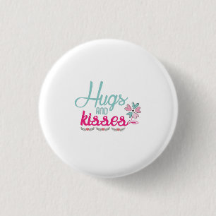 Kussenbloem met een paar cadeautjes en kussens ronde button 3,2 cm