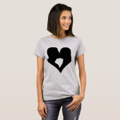 Kussend Coule Silhouet T-shirt (Voorkant volledig)