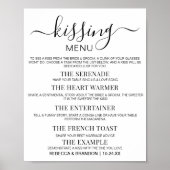 Kussend Menu Minimalistische Trouw Kussend Game Poster
