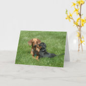 Kussende Mama Kaart (Gele Bloem)