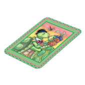 KUSSENDE SCHILDPAD LIEFJES, SCHATTIGE TARPOEN VALE MAGNEET (Linkerzijde)