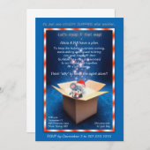 Kussendoos kerstfeestmaal kaart (Voorkant / Achterkant)