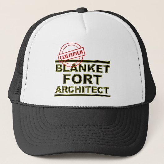 Kussenfort Architect Grappige Pet Vrachtwagenhoed (Voorkant)