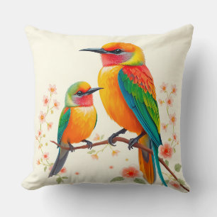 🎨 Kussenhoes Cartoon Vogels Natuur Huisdecoratie Kussen
