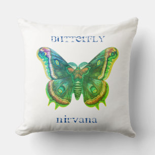 Kussenhoes met bedrukte vlinder Nirvana Kussen