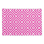 Kussenhoes met heet roze diamantpatroon (Achterkant-Rechts)