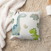 Kussenhoes met pastel dinosaurus kussen (Deken)