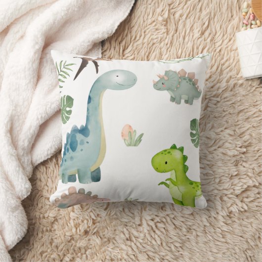 Kussenhoes met pastel dinosaurus kussen (Deken)