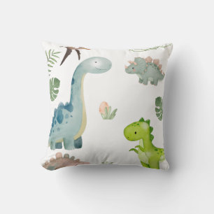 Kussenhoes met pastel dinosaurus kussen