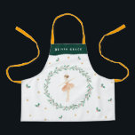 Kussenkerstsmid Schort<br><div class="desc">Waterverf ballerina botanische kerstcadeautjes voor de kerstvakantie,  met een kleine kassa.</div>