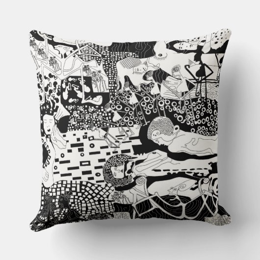 Kussenkussen Funky Dancing Man Pattern Artwork Kussen (Achterkant)