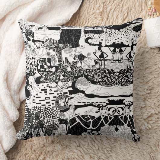 Kussenkussen Funky Dancing Man Pattern Artwork Kussen (Deken)