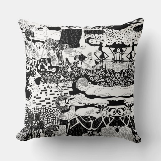 Kussenkussen Funky Dancing Man Pattern Artwork Kussen (Voorkant)