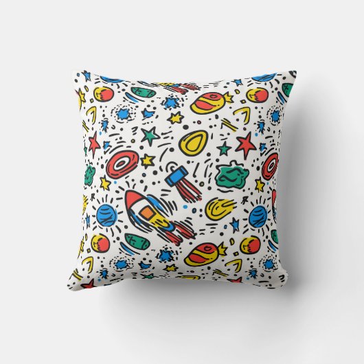 Kussenkussen met ruimtethema kussen (Achterkant)