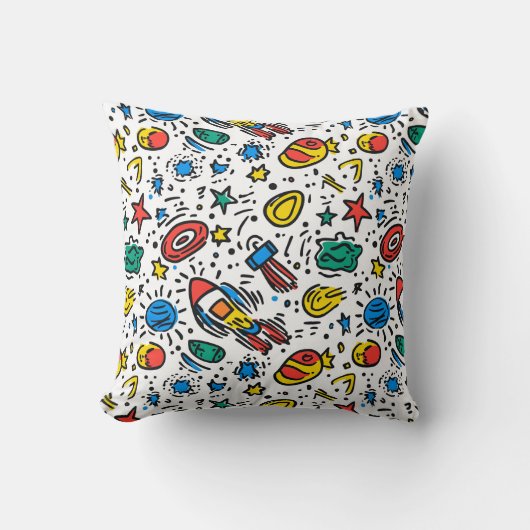 Kussenkussen met ruimtethema kussen (Voorkant)