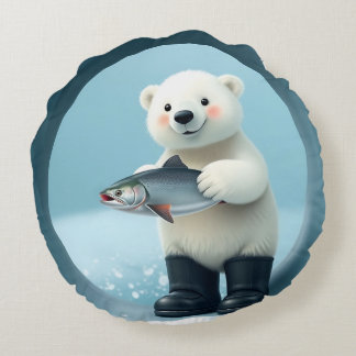 kussenkussen van polair beer rond kussen