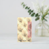 kussenmateriaal | Luxe Roos Folie Visitekaartje (Staand voorkant)