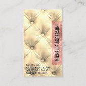 kussenmateriaal | Luxe Roos Folie Visitekaartje (Achterkant)