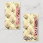 kussenmateriaal | Luxe Roos Folie Visitekaartje (Voorkant / Achterkant)