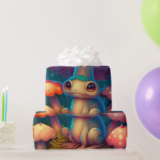 Kussenpaddenstoelenpatroon Verpakkingspapier Cadeaupapier