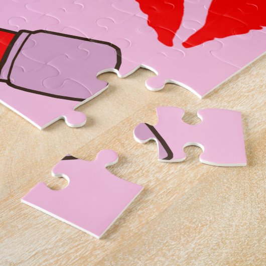 kussens en lipsticks legpuzzel (Zijkant)