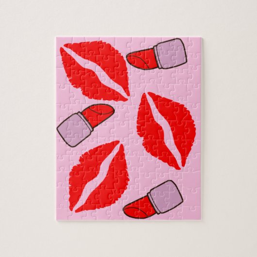 kussens en lipsticks legpuzzel (Verticaal)