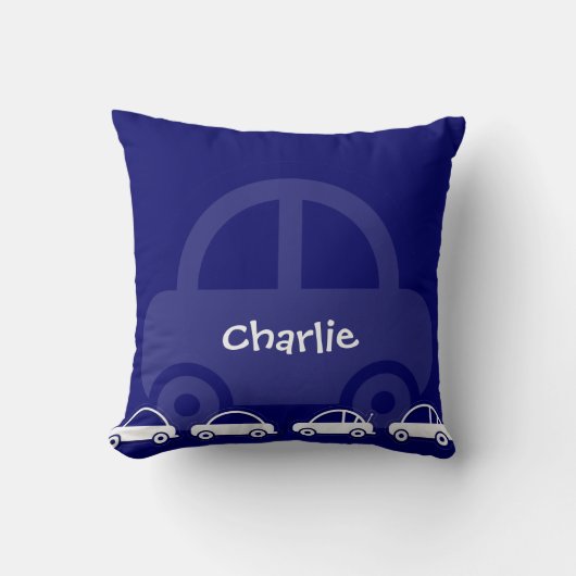 Kussens koninklijke blauwe auto Aangepaste katoen (Voorkant)