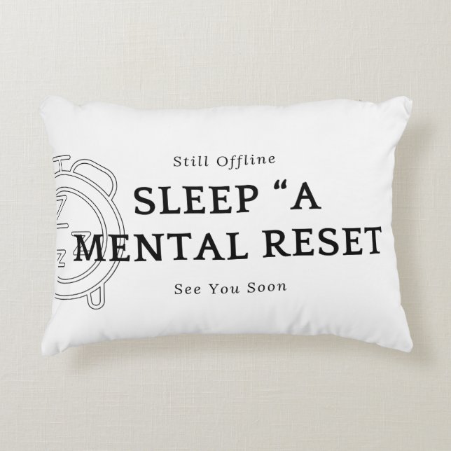 Kussens Ontwerp Slaap Een Mentale Reset (Voorkant)