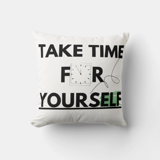 Kussens & poefs Neem tijd voor jezelf (Voorkant)