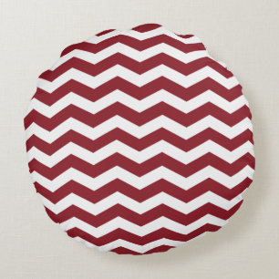 Kussens rond de Rode Chevron Pattern
