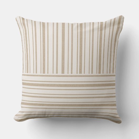 Kussens - Tuscany Streep Beige Design 2 (Voorkant)