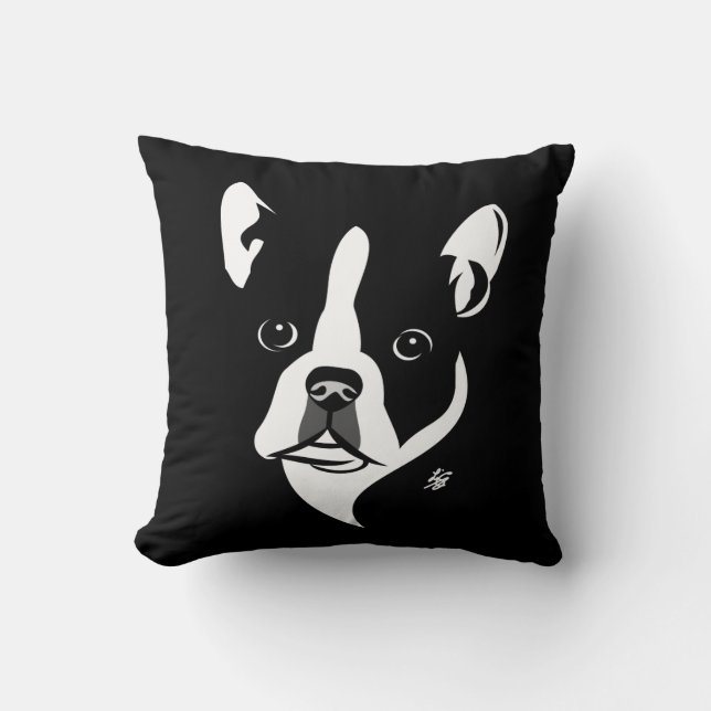 Kussens van Boston Terrier Lover (Voorkant)