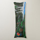 Kussens van de bloedige stille oceaan, tropisch ei (Voorkant Verticaal)