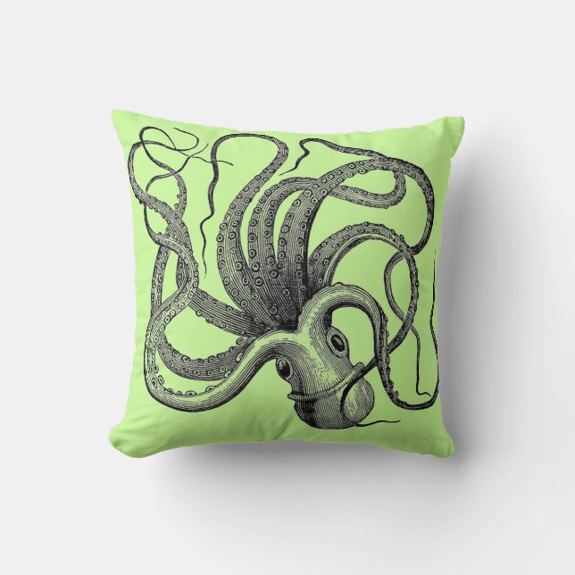Kussens van de Octopus van het zee de Groene (Voorkant)