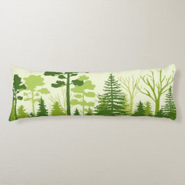 Kussens van groene boslichamen