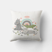 Kussens versierd met een grappige illustratie. (Achterkant)