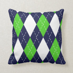 Kussens voor blauw en groen argyle