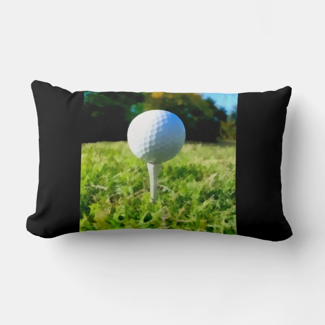 kussens voor golfers, golfbal en t-shirt kunst (Voorkant)