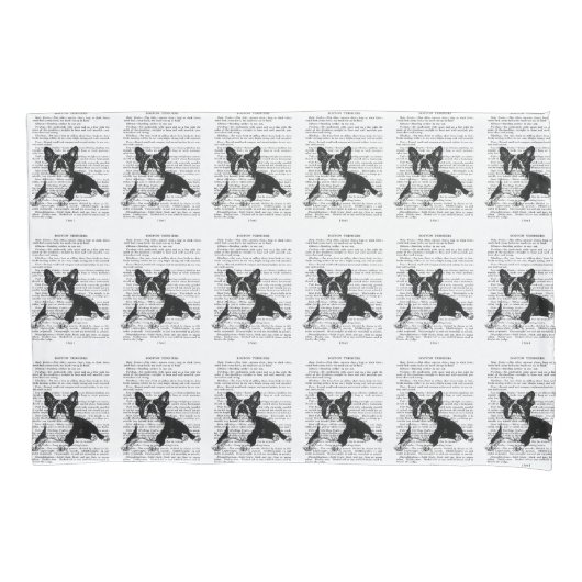 KUSSENSLOOP - BOSTON TERRIER- STANDAARDMAAT (Voorkant)