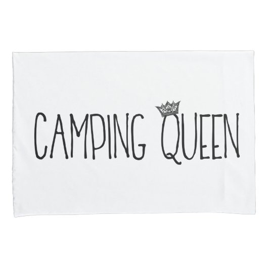 kussensloop "Camping King and Queen" (Voorkant-Rechts)