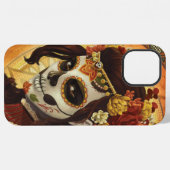 Kussensloop Dia De Los Muertos iPhone Hoesje (Achterkant horizontaal)