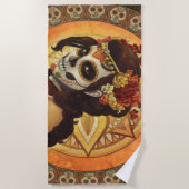 Kussensloop Dia De Los Muertos Strandlaken (Voorkant)