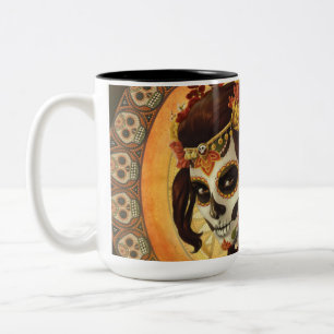 Kussensloop Dia De Los Muertos Tweekleurige Koffiemok