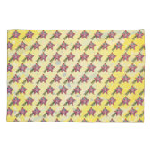 Kussensloop - Geel, Kleine Schot Kinderen Kamer (Achterkant)