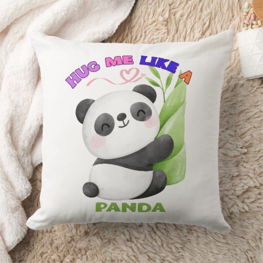 Kussensloop – Knuffel me als een panda 🐼 Kussen (Deken)