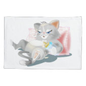 Kussensloop met Baby Kat (Achterkant)