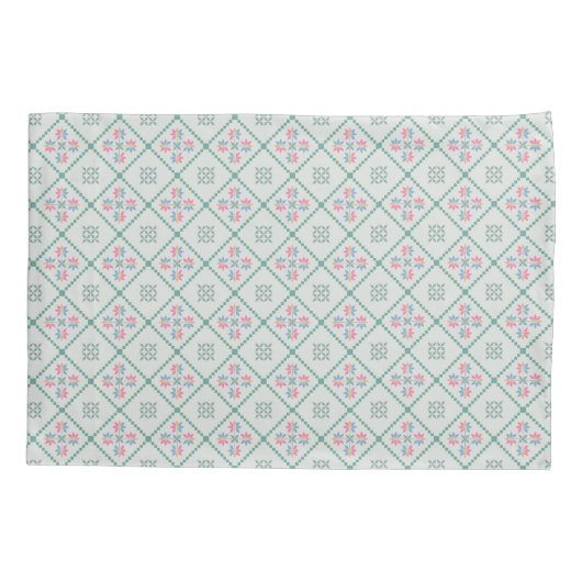 Kussensloop met een eenvoudig geometrisch patroon (Achterkant)