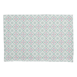 Kussensloop met een eenvoudig geometrisch patroon 