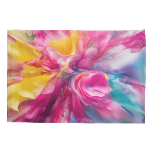 Kussensloop met heldere kleuren (Achterkant)