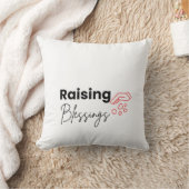 Kussensloop met Raising Blessings Christelijk Kussen (Deken)